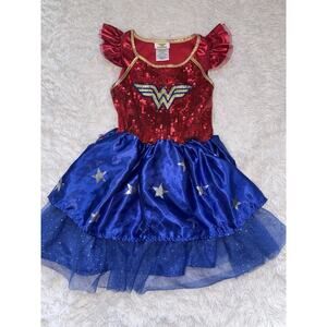 Wonder Woman DC comics girls sz. S (5/6) dress. Adorable. Nt. desc**